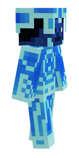 Blue skin: body, right side render
