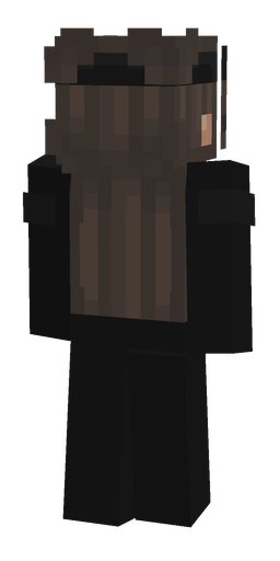 Black skin: body, back render