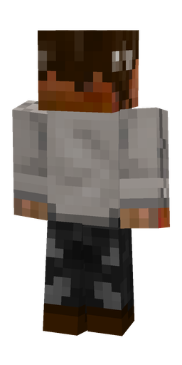 Black skin: body, back render