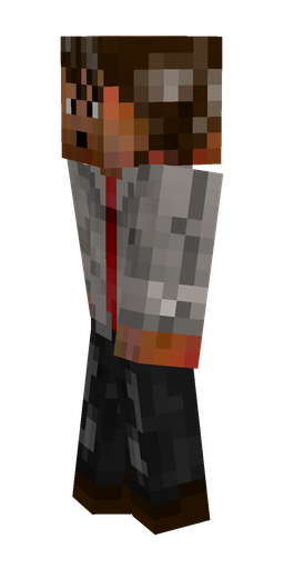 Black skin: body, left side render
