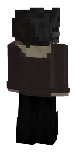 Black skin: body, back render
