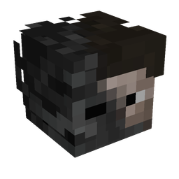 Black skin: head render