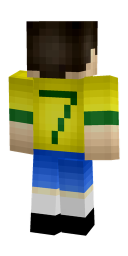 Black skin: body, back render