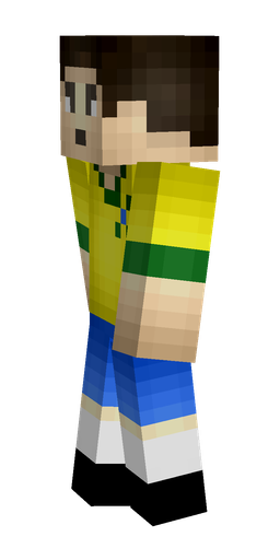 Black skin: body, left side render