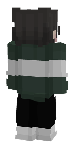 Black skin: body, back render