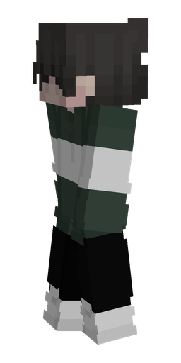 Black skin: body, left side render