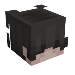 Black skin: head render