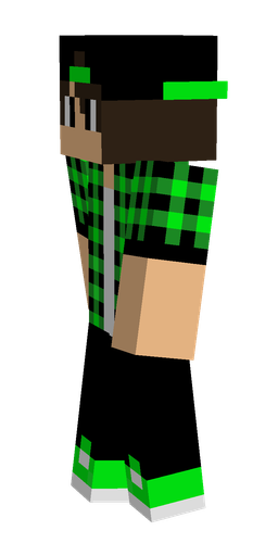 Black skin: body, left side render