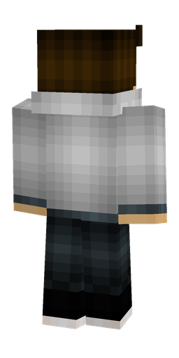 Black skin: body, back render