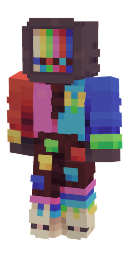 Blue skin: body, front render