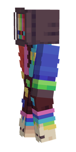 Blue skin: body, left side render