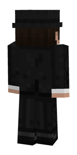 Black skin: body, back render