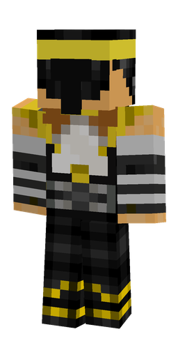 Black skin: body, back render