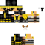 Black skin: raw texture render