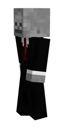 Black skin: body, left side render