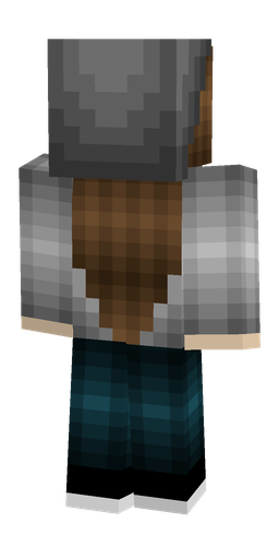 Black skin: body, back render