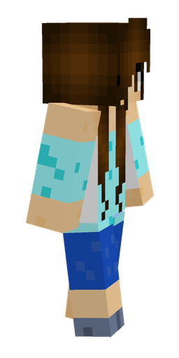 Blue skin: body, right side render