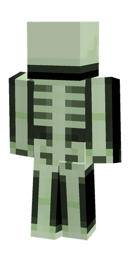 Black skin: body, back render