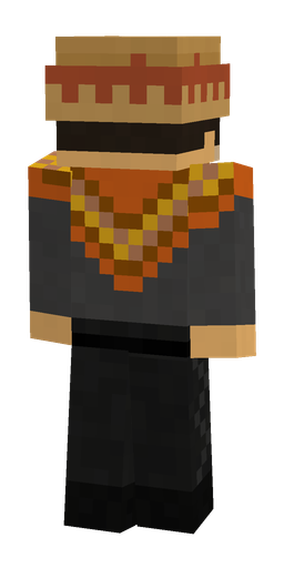 Black skin: body, back render