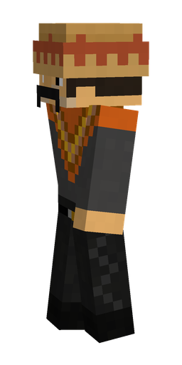 Black skin: body, left side render