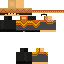 Black skin: raw texture render
