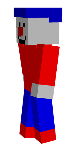 Blue skin: body, left side render
