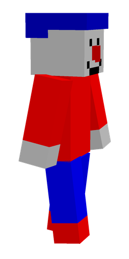 Blue skin: body, right side render