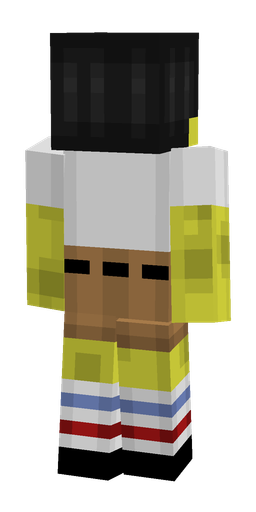 Black skin: body, back render