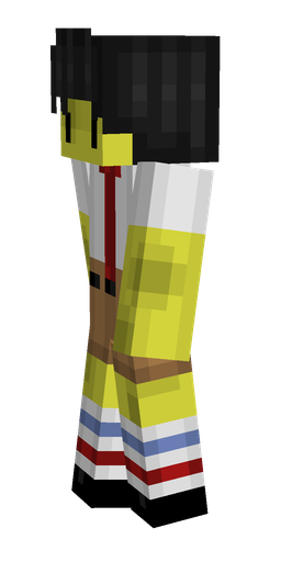 Black skin: body, left side render