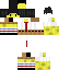 Black skin: raw texture render