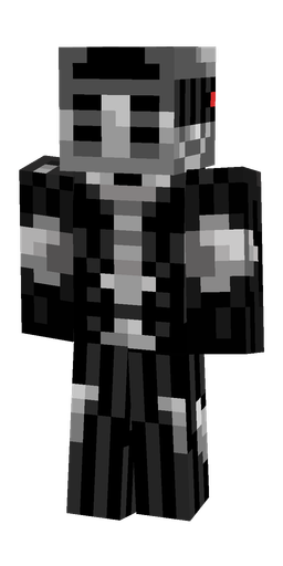 Black skin: body, back render