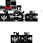 Black skin: raw texture render