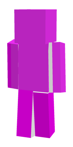 Pink skin: body, back render