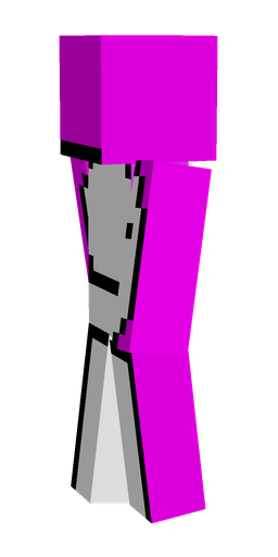 Pink skin: body, left side render