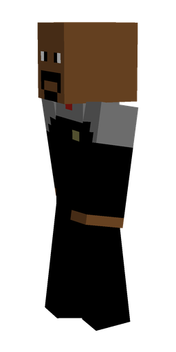 Black skin: body, left side render