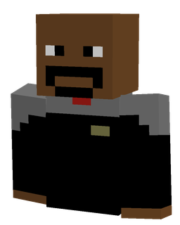 Black skin: bust render