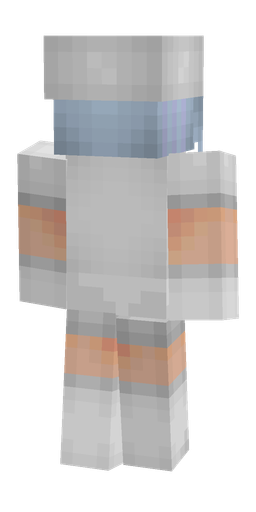 Blue skin: body, back render