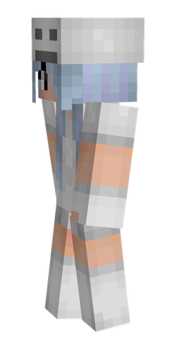 Blue skin: body, left side render