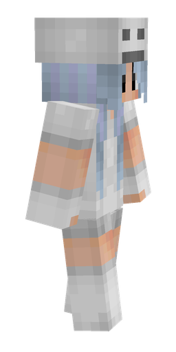 Blue skin: body, right side render