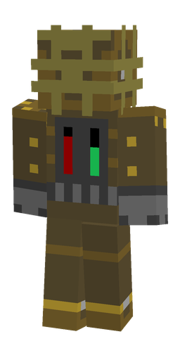 Brown skin: body, back render