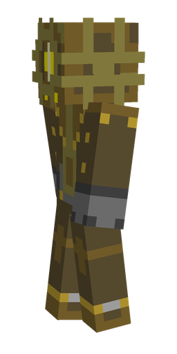 Brown skin: body, left side render