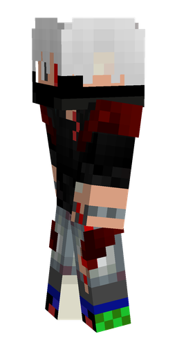 Black skin: body, left side render