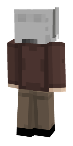 Brown skin: body, back render