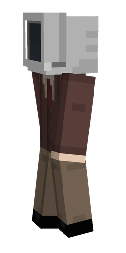 Brown skin: body, left side render