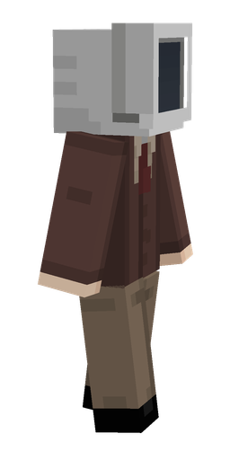 Brown skin: body, right side render