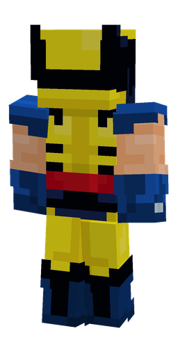 Black skin: body, back render