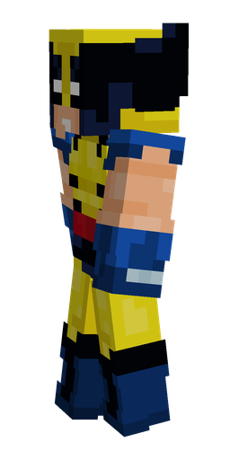 Black skin: body, left side render