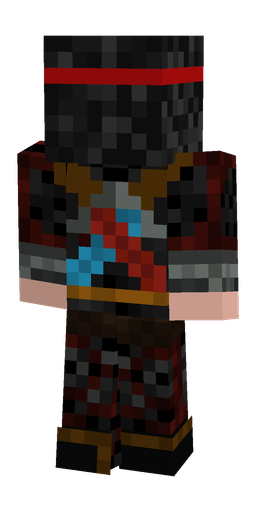 Black skin: body, back render
