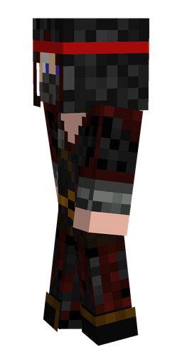 Black skin: body, left side render