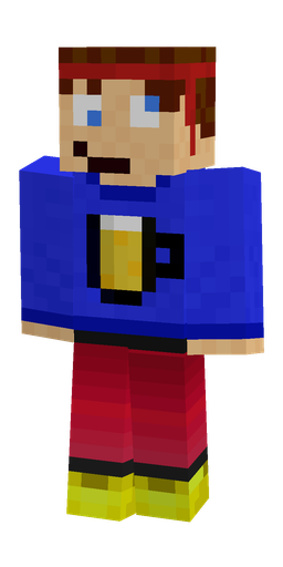 Blue skin: body, front render